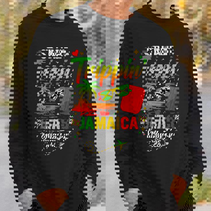 Straight Trippin' Jamaica Vacation 2025 Birthday Family Trip Sweatshirt Gifts for Him