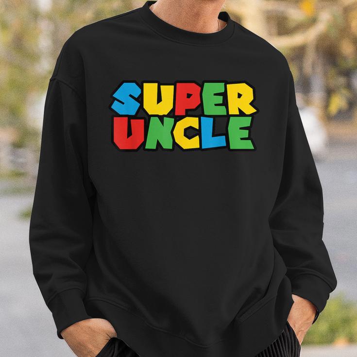 Superhero Uncle From Nephew Or Niece Super Uncle Sweatshirt Geschenke für Ihn