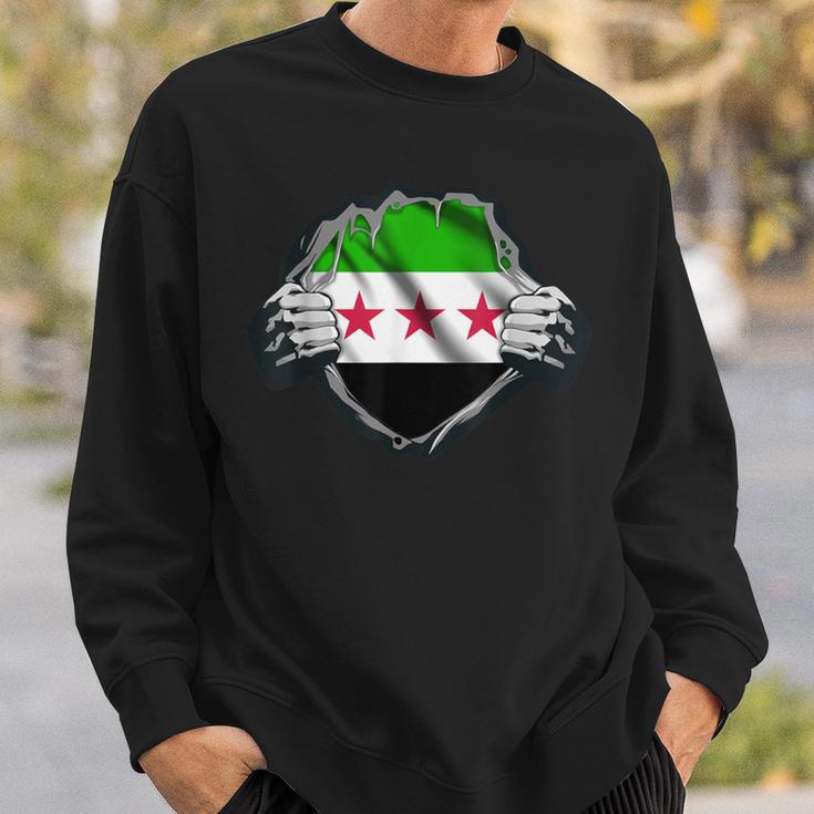 Syria Flag Free Syria Flag Sweatshirt Geschenke für Ihn