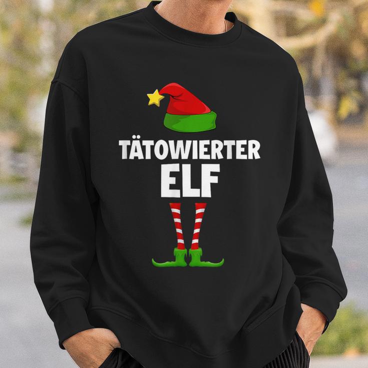 Tattooed Elf Partner Look Elves Family Outfit Christmas Sweatshirt Geschenke für Ihn