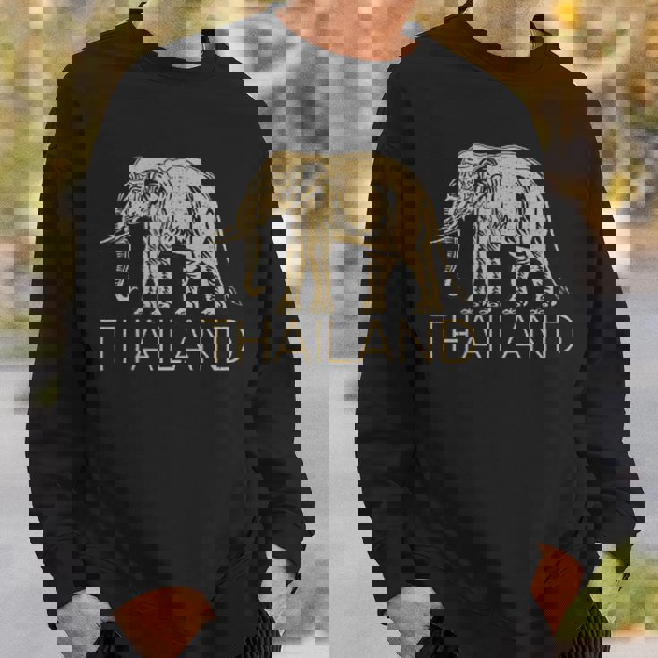 THAILAND ELEPHANT SYMBOL SIAM FLAG THAI EMBLEM Sweatshirt Gifts for Him