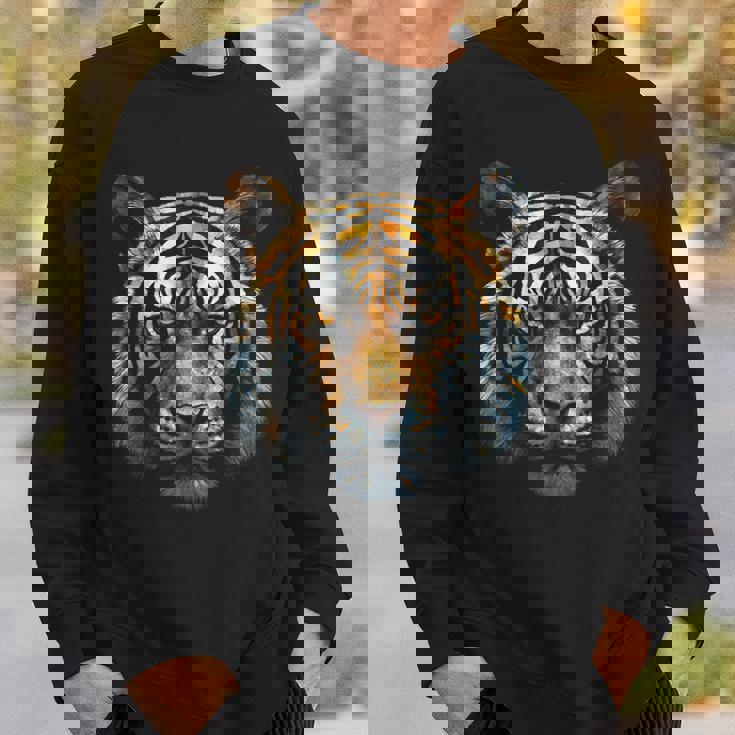 Tigre Animal Arte Diseño Tigre Camisa de entrenamiento Regalos para él
