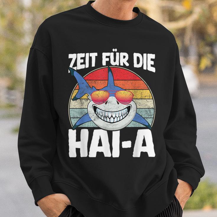 Time For The Haia Shark Sleep Tired Pyjamas Sleep Sweatshirt Geschenke für Ihn