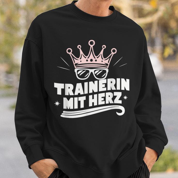 Trainer With Heart Fitness Dance Football Farewell Sweatshirt Geschenke für Ihn