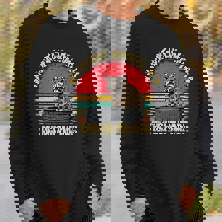 Trash Panda Spirit Animal Sweatshirt - Raccoon Enthusiast Gift Gifts for Him