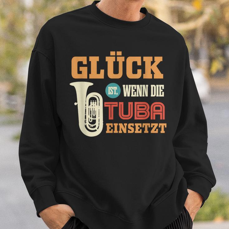 Tuba Glück Ist Wenn Die Tuba Einsatzt Sweatshirt Geschenke für Ihn