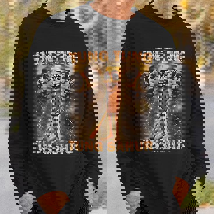 Tung Tung Tung Sahur Baseball Bat Italian Brainrot Sweatshirt Gifts for Him