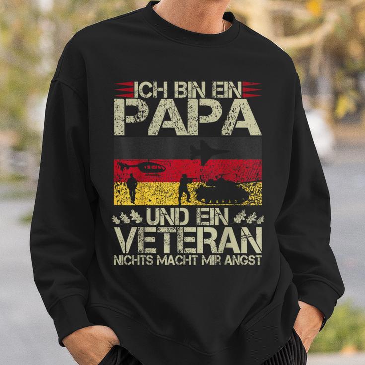 Veteran Father's Day Oak Leaves Soldier And Dad Sweatshirt Geschenke für Ihn