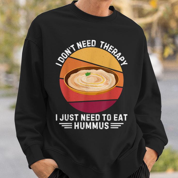 Vintage Je N'ai Pas Besoin De Thérapie J'ai Juste Besoin De Manger Du Houmous Sweater e Cadeaux pour lui