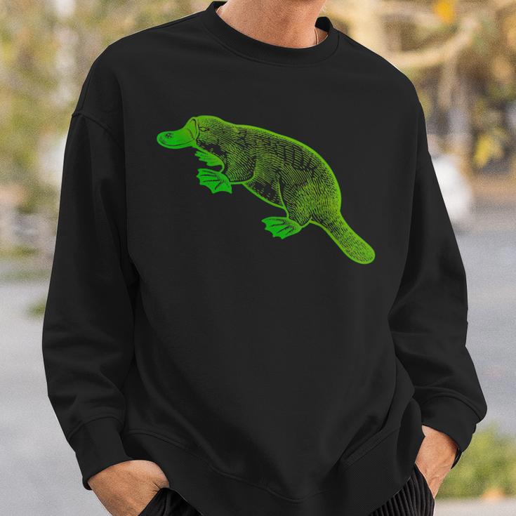 Vintage Platypus Sweatshirt Geschenke für Ihn