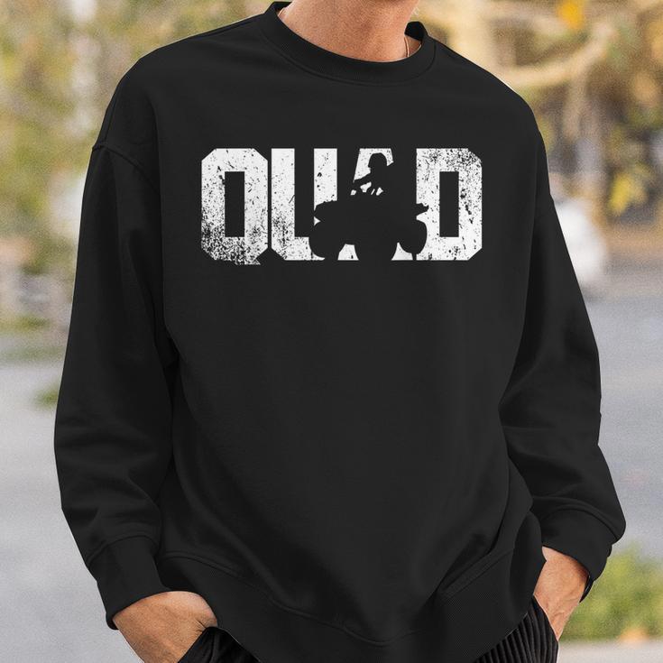 Vintage Quad Quad Driver Atv Boys Men Sweatshirt Geschenke für Ihn