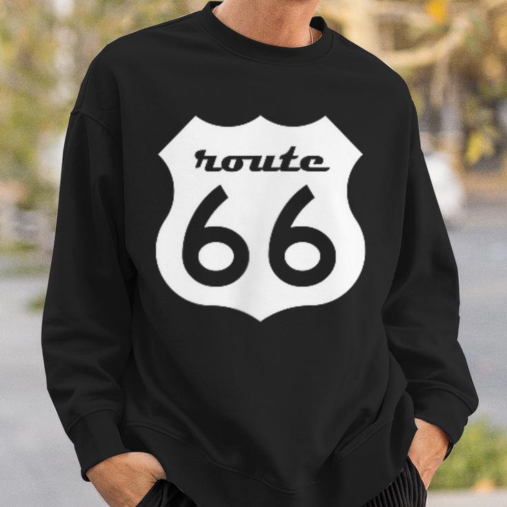 Vintage Retro Us American Highway Sign Interstate Road Sweatshirt Geschenke für Ihn