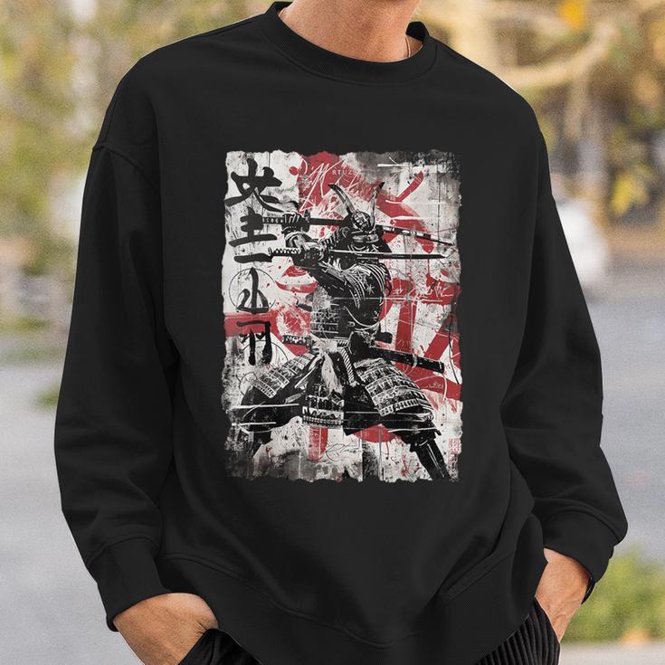 Vintage Samurai Mask Asia Japan Graffiti Tokyo Samurai Sweatshirt Geschenke für Ihn