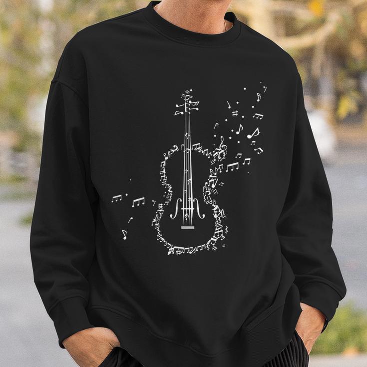 Violin &Iolin Music Notes Musician Sweatshirt Geschenke für Ihn