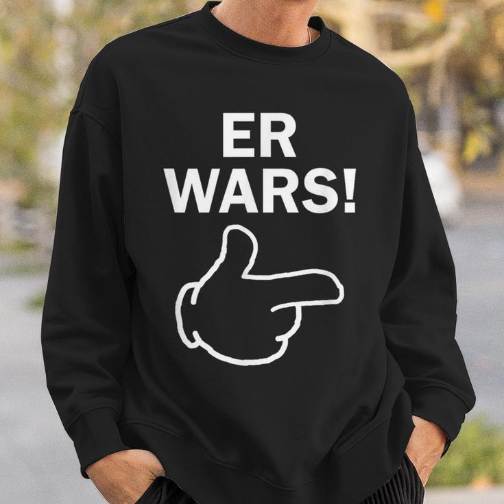 He Wars Saying Comic Hand Fun Sweatshirt Geschenke für Ihn