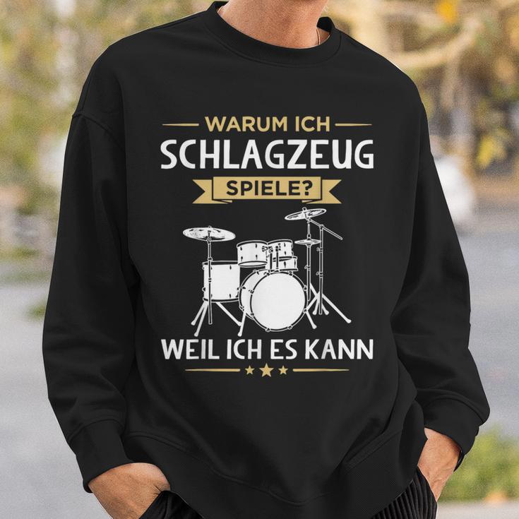 Warum Ich Drums Spiele Drummer Sweatshirt Geschenke für Ihn