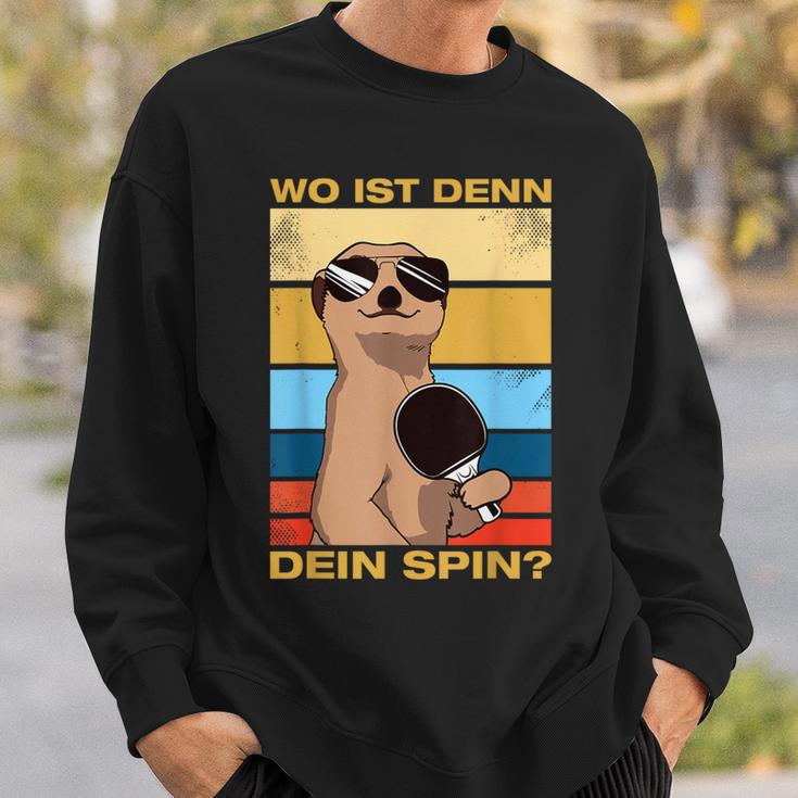 Where's Dein Spin Table Tennis Table Tennis Player Sweatshirt Geschenke für Ihn