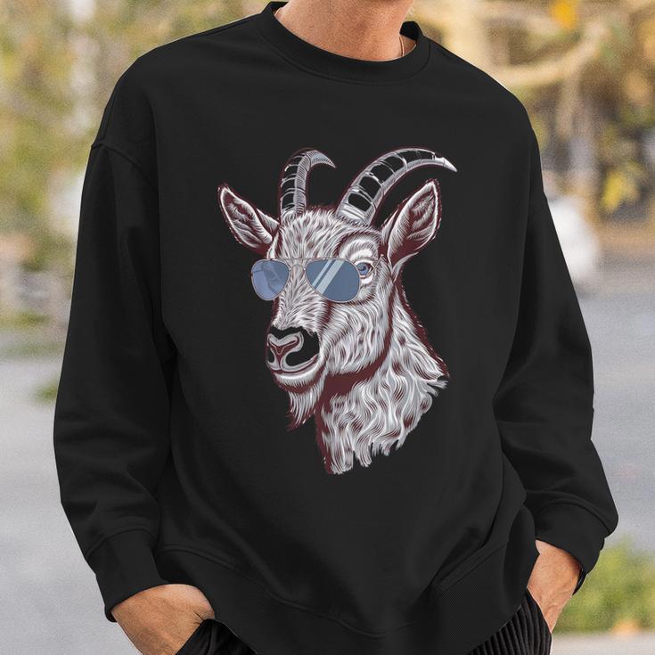 Ziege Stofftier Ziege Kostüm Kid 3 Ziegen Heulen Auf Mond Sweatshirt Geschenke für Ihn