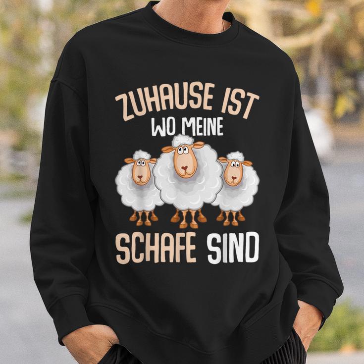 Zuhause Ist Wo Meine Sheep Home Is Where My Sheep Sweatshirt Geschenke für Ihn