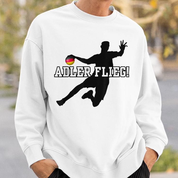 Adler Flieg Handball Fan Outfit Gray Sweatshirt Geschenke für Ihn