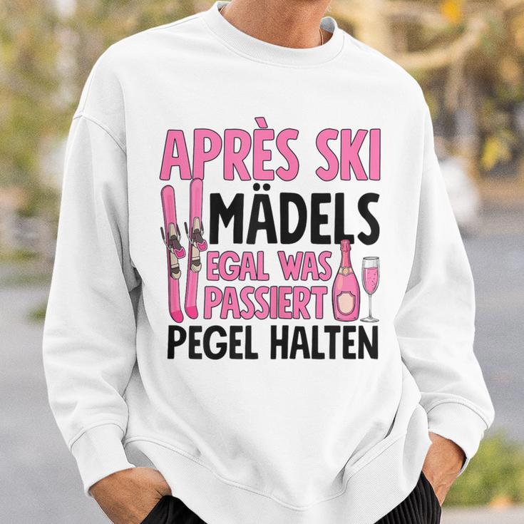 Apres Ski Mädels Egal Was Passiert Pegel Halten Sweatshirt Geschenke für Ihn