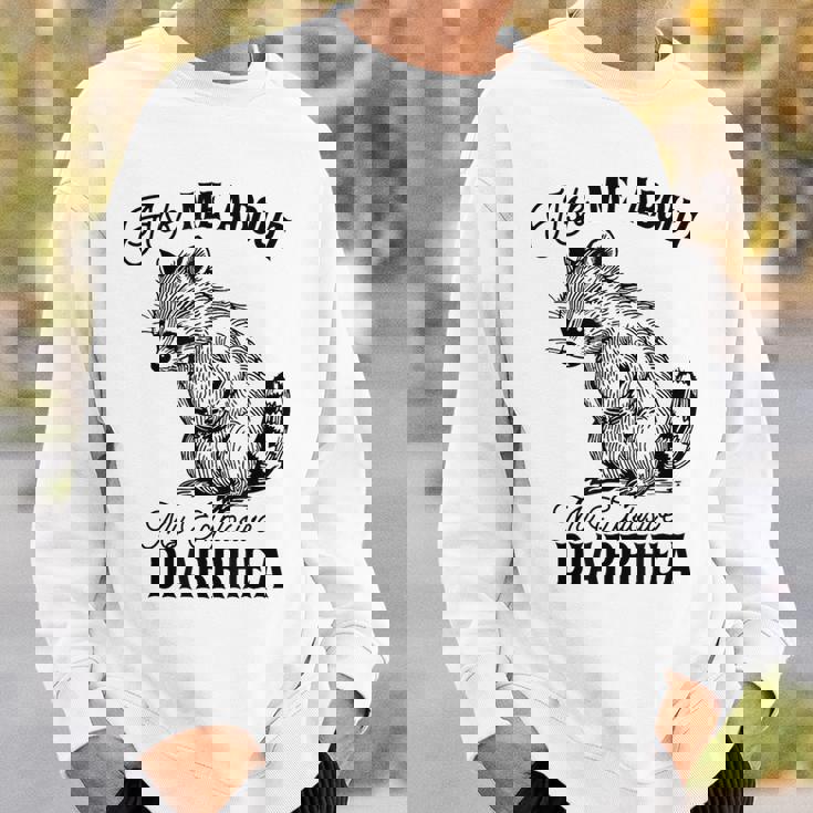 Ask Me About My Explosive Diarrhea Racoon Sweatshirt Gifts for Him