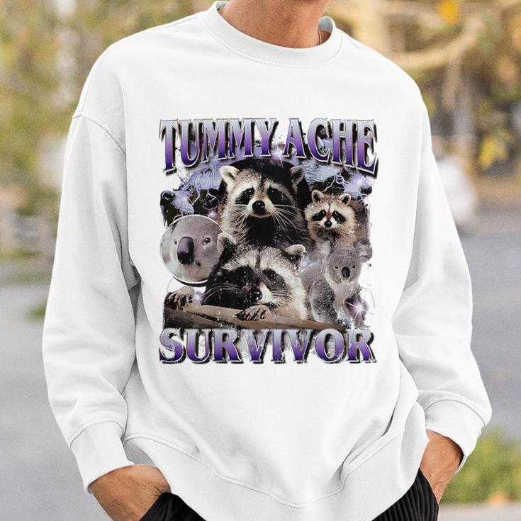 Belly Pain Survivor Raccoon Sweatshirt Geschenke für Ihn