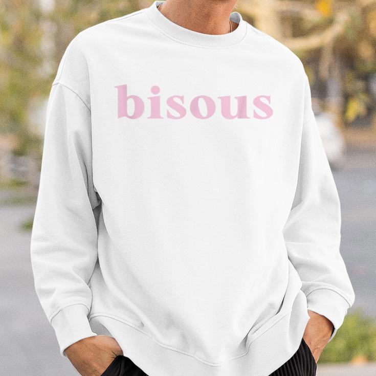 Bisous Kisses Graphic Blue S Sweatshirt Geschenke für Ihn