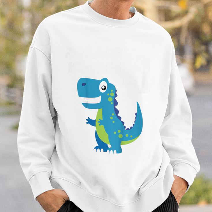 Children's 4Th Birthday Boy Dino T-Rex Dinosaur 4 Birthday Sweatshirt Geschenke für Ihn