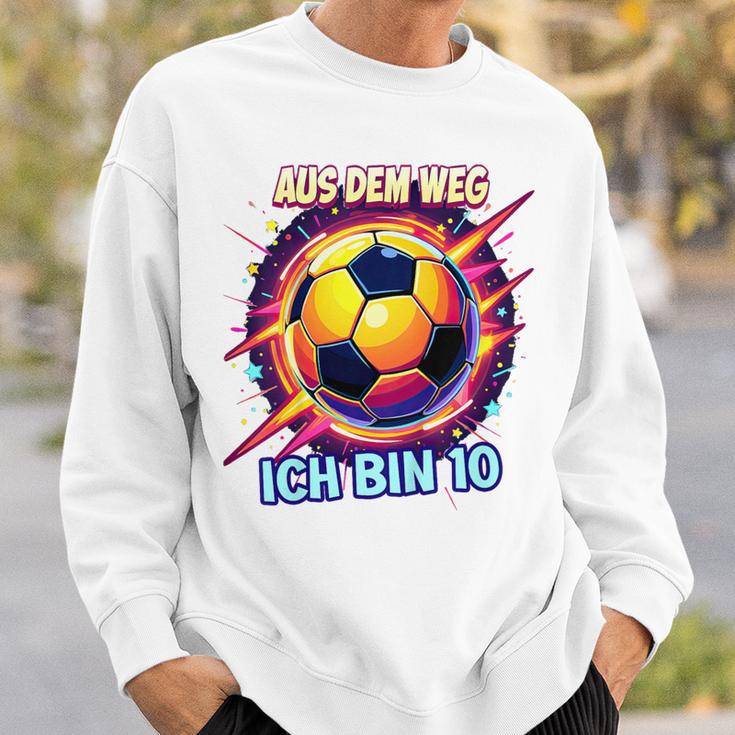 Children's Aus Dem Weg Ich Bin 10 Fußballer Fußballer Birthday Boy Sweatshirt Geschenke für Ihn