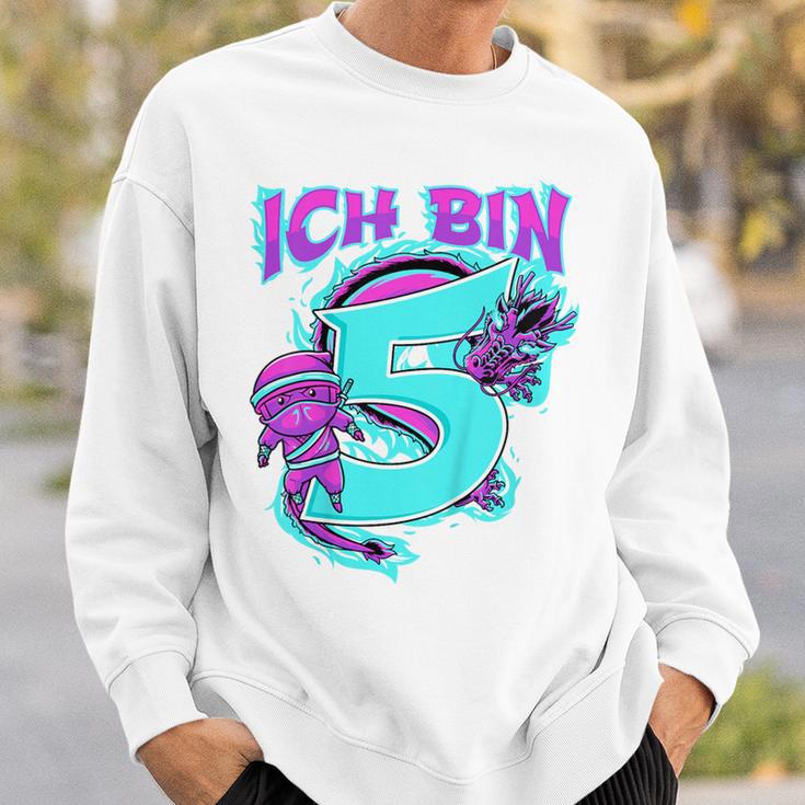 Children's Fifth Birthday Boy 5 Years Old Five Year Ninja Sweatshirt Geschenke für Ihn