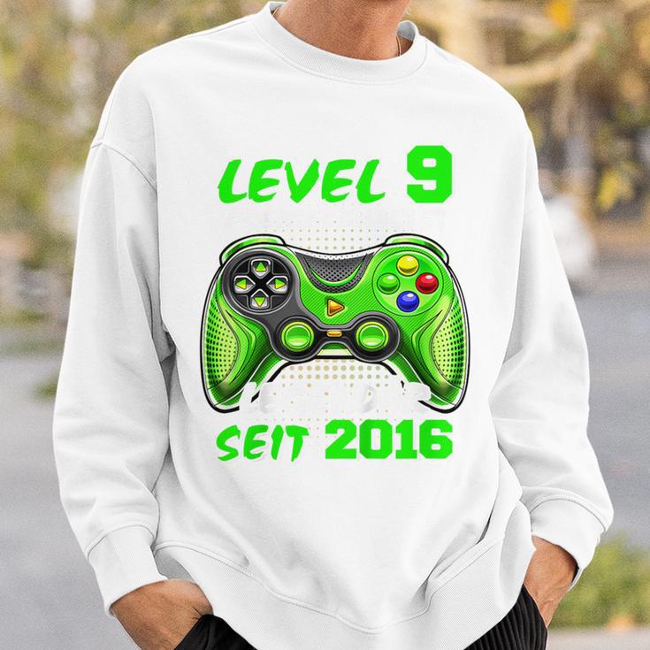 Children's Level 9 Birthday Boy Gamer 2016 9Th Birthday Sweatshirt Geschenke für Ihn