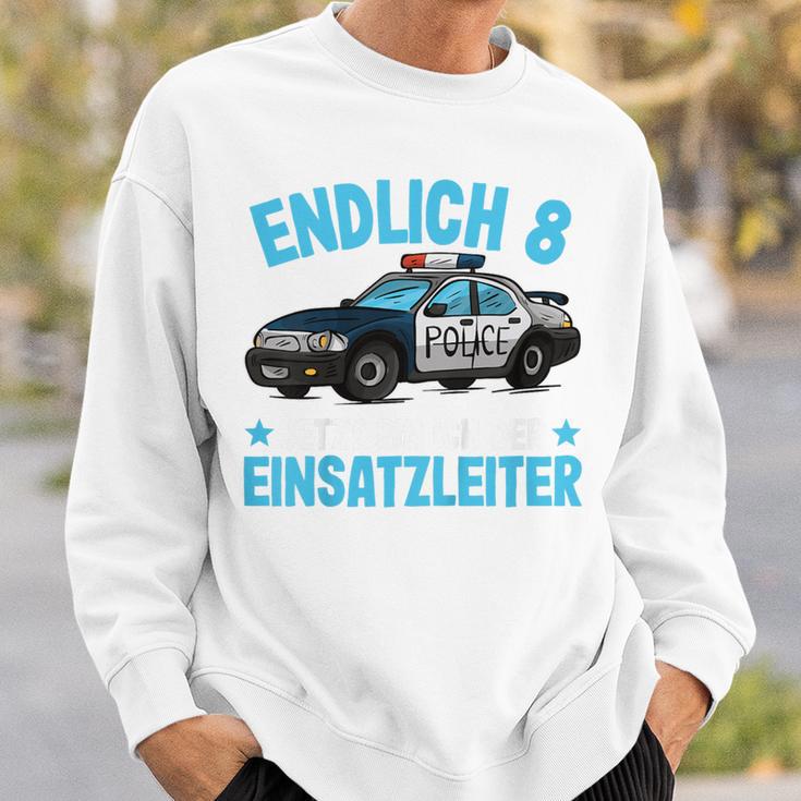 Children's Police 8 Years Boys Police 8Th Birthday Sweatshirt Geschenke für Ihn