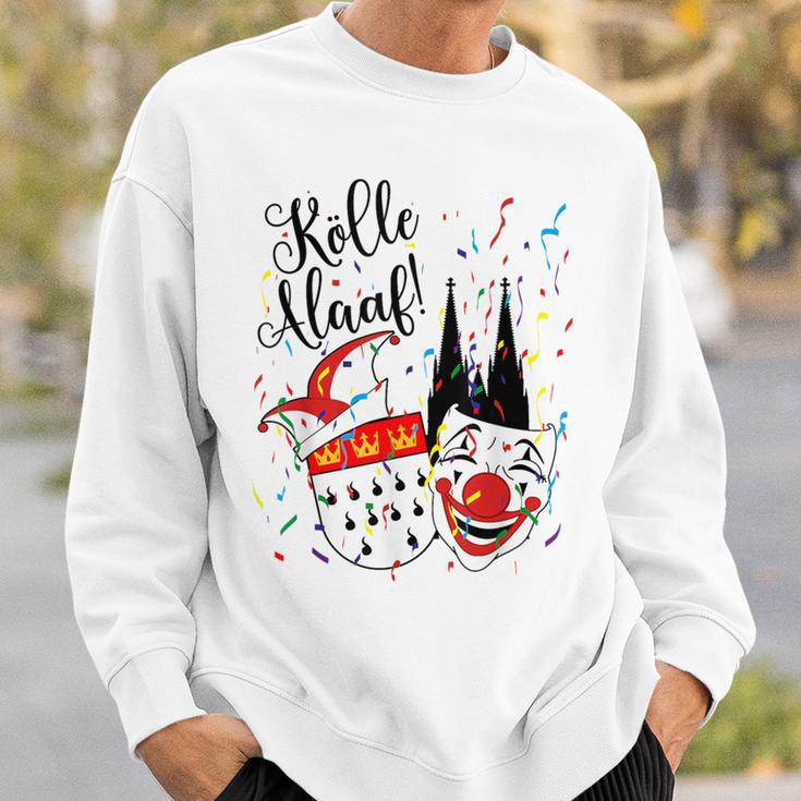 Cologne Cathedral Alaaf Confetti Carnival Parade Sweatshirt Geschenke für Ihn