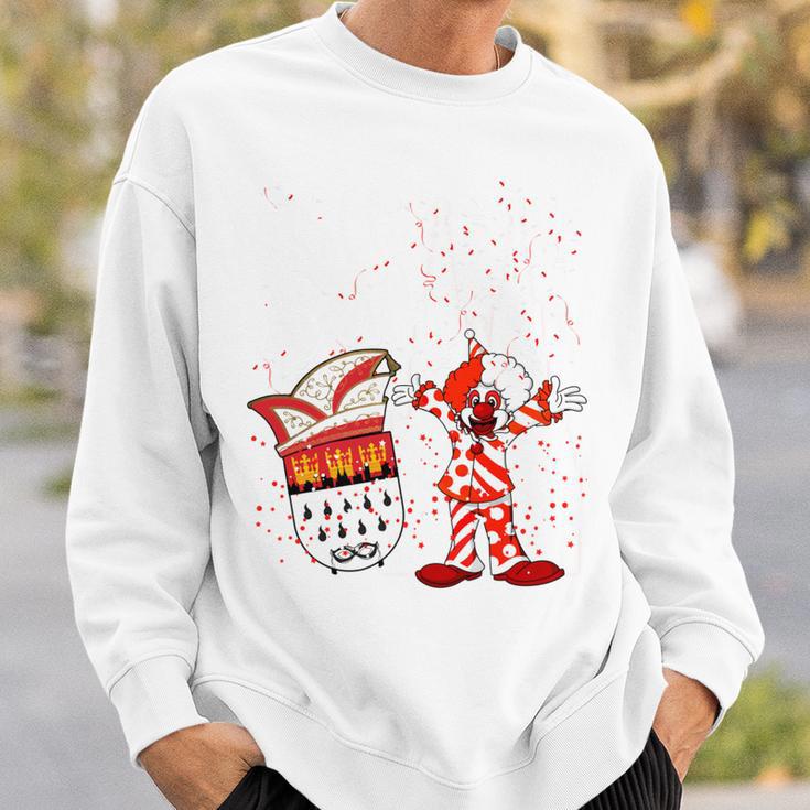 Cologne Cathedral Clown Kölle Alaaf Confetti Carnival Fashion Parade Sweatshirt Geschenke für Ihn