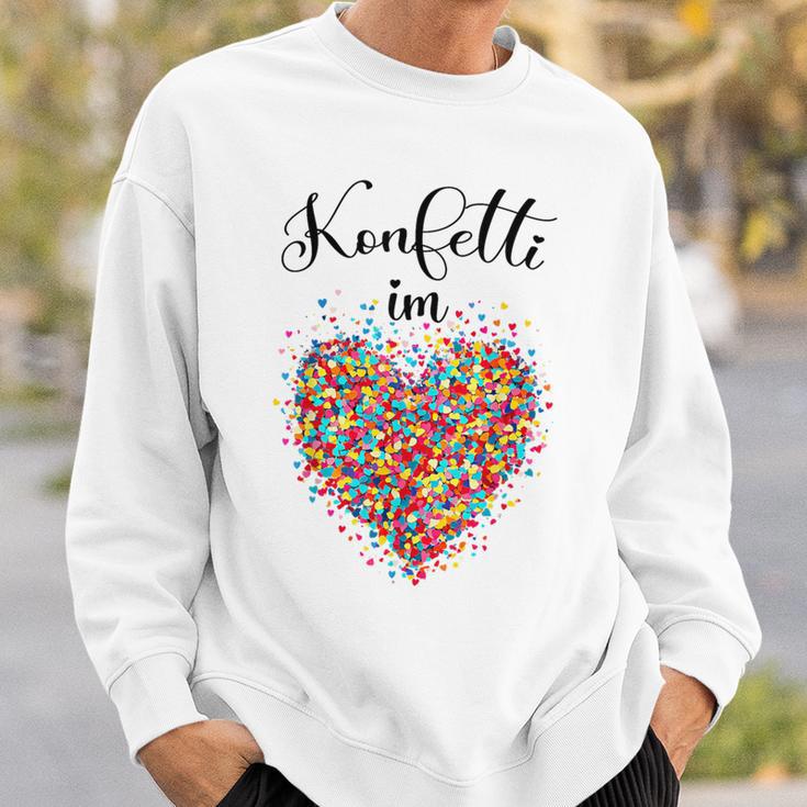 Confetti In The Heart Carnival Blue Sweatshirt Geschenke für Ihn