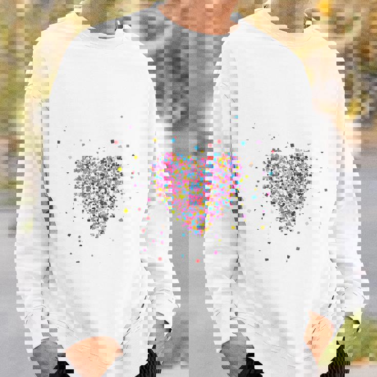Confetti In Heart Carnival Confetti Costume Outfit Sweatshirt Geschenke für Ihn