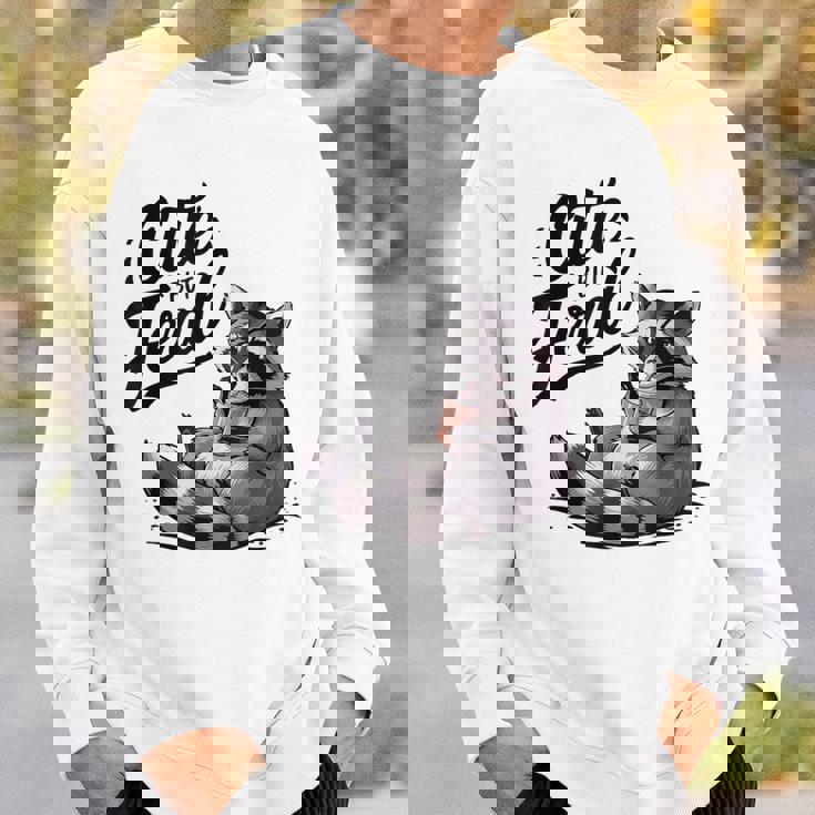 Cute Feral Panda Raccoon Costume Sweatshirt - Fun Animal Theme Gifts for Him