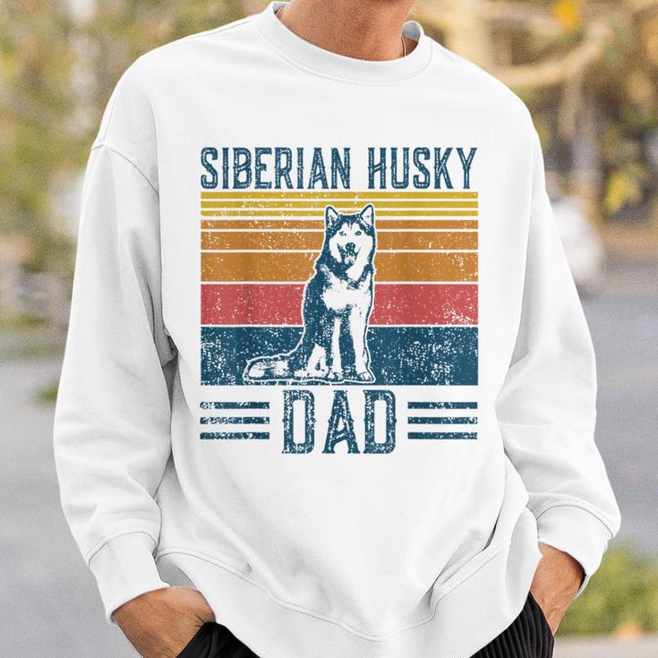 Dog Husky Papa -Intage Siberian Husky Dad Sweatshirt Geschenke für Ihn