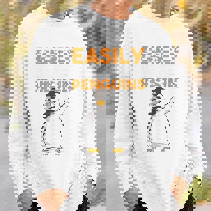 Facilement Distrait Par Les Pingouins Drôles De Dabbing Dab Danse Mignon Sweater e Cadeaux pour lui
