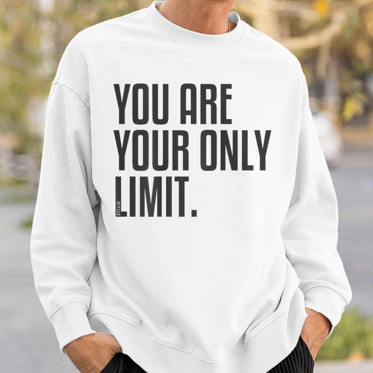 Fitness Backprint Slogan Jogging Training Motivation Sports Sweatshirt Geschenke für Ihn