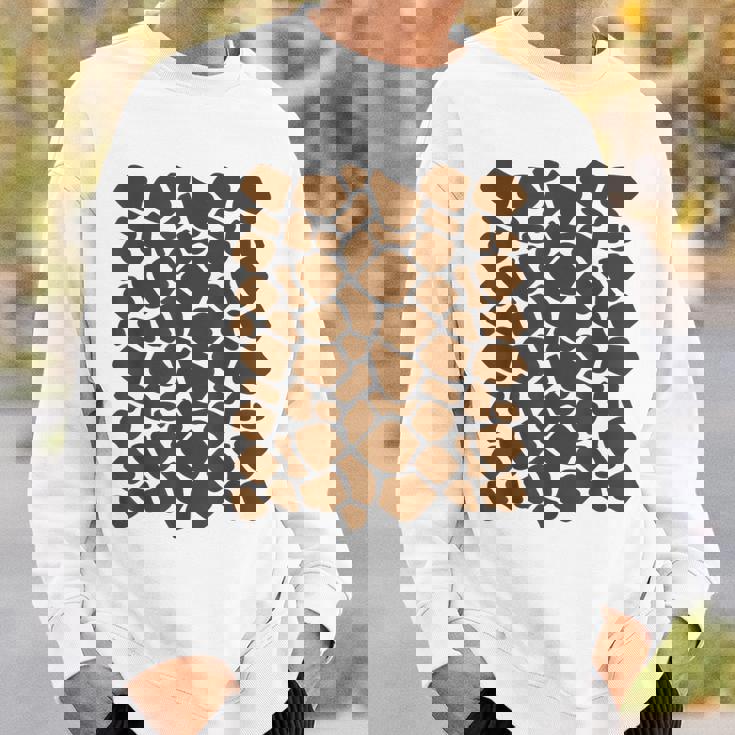 Giraffe Print Lazy Halloween Costume Idea Sweatshirt Gifts for Him