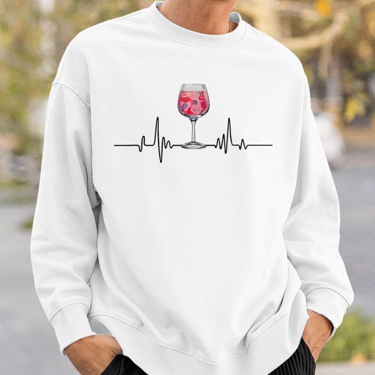 Heartbeat Wildberry Lillet Fruits Cocktail Summer Alcohol Gray Sweatshirt Geschenke für Ihn