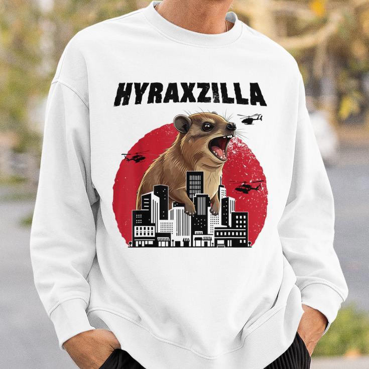 Hyraxzilla Rock Hyrax Lover Awawa Angry Marmot Gray Sweatshirt Geschenke für Ihn