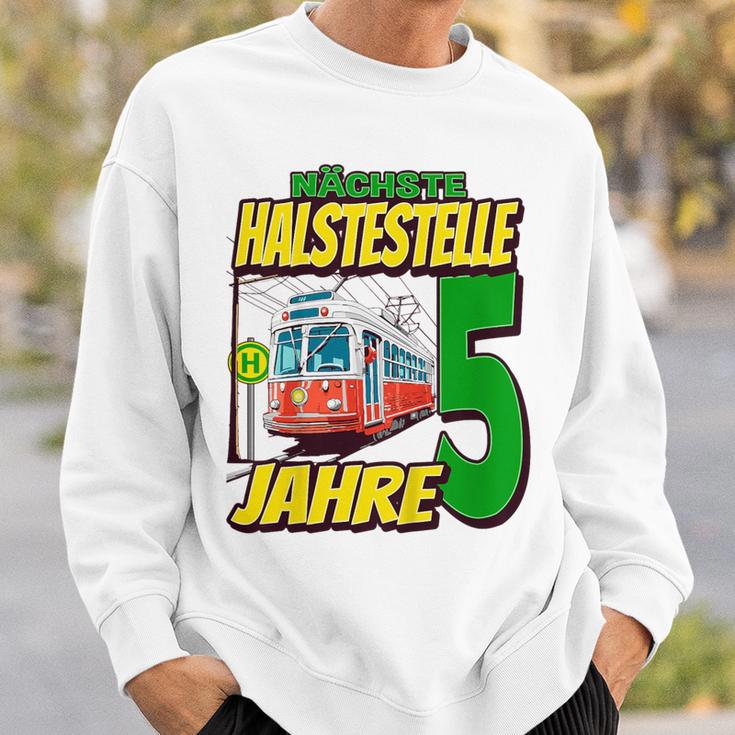 Ich Bin 5 Straßenbahnen Straßenbahn Children's Birthday Party Sweatshirt Geschenke für Ihn