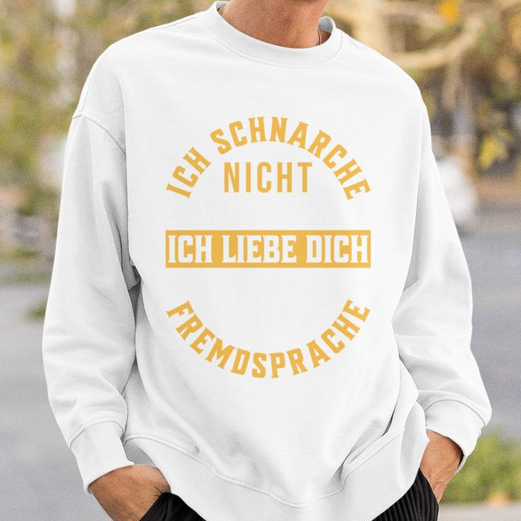 Ich Schnarche Nicht Schnarcher Lustiger Spruch Schnarchen Sweatshirt Geschenke für Ihn