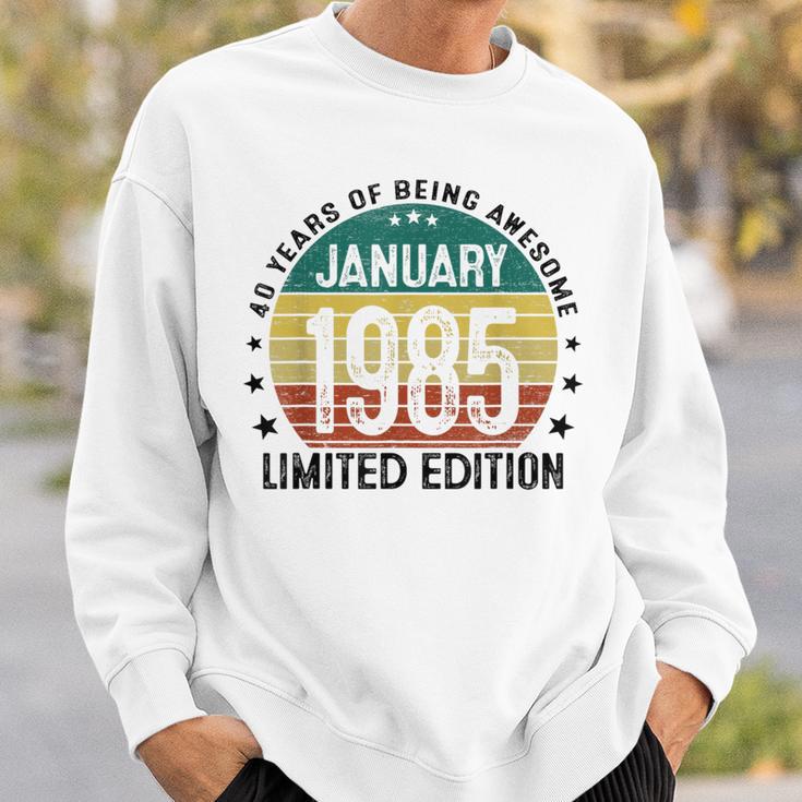 January 1985 40Th Birthday 1985 40 Years Decorative Sweatshirt Geschenke für Ihn