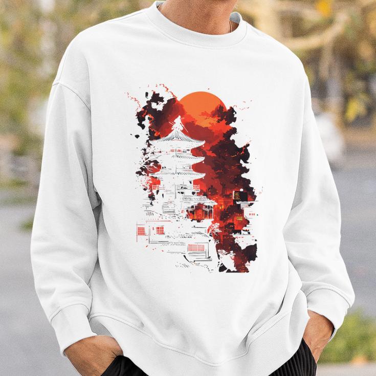 Japanischer Ninja Backprint Sweatshirt Geschenke für Ihn