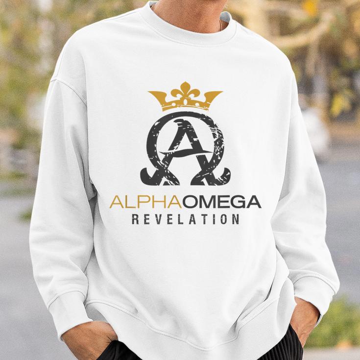 Jesus Christ Alpha And Omega Book Revelation Sweatshirt Geschenke für Ihn