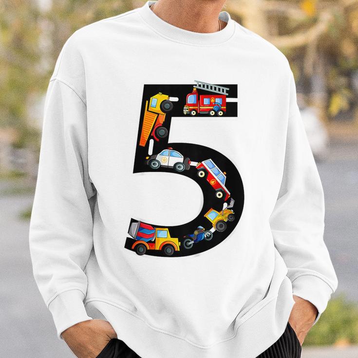 Kinder Geburtstags 5 Jahre Fahrzeuge Jungen 5 Geburtstag Sweatshirt Geschenke für Ihn